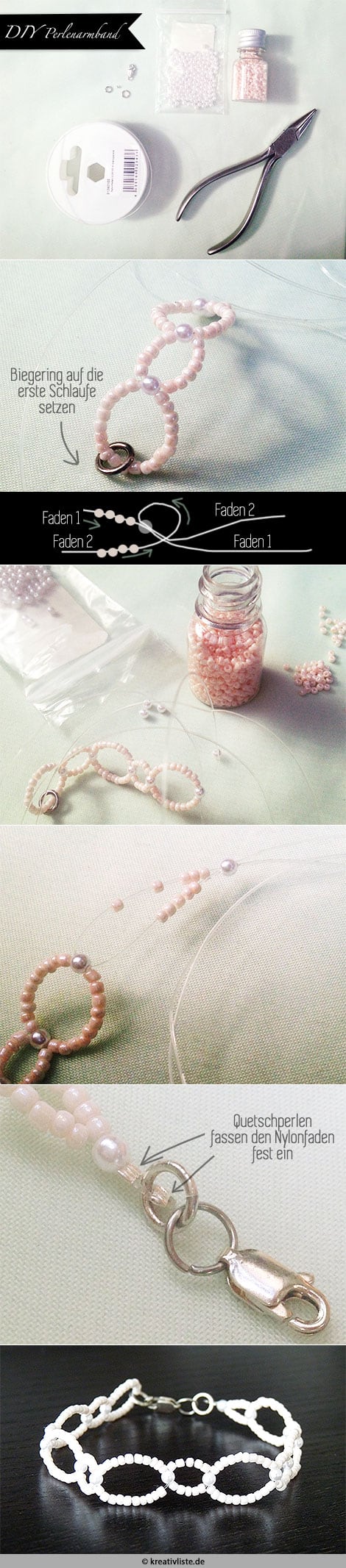 DIY-Armband mit Perlen