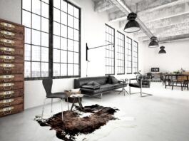 Beim Industrial Style dominieren metallische Akzente sowie zurückhaltende Farben die Wohnungseinrichtung